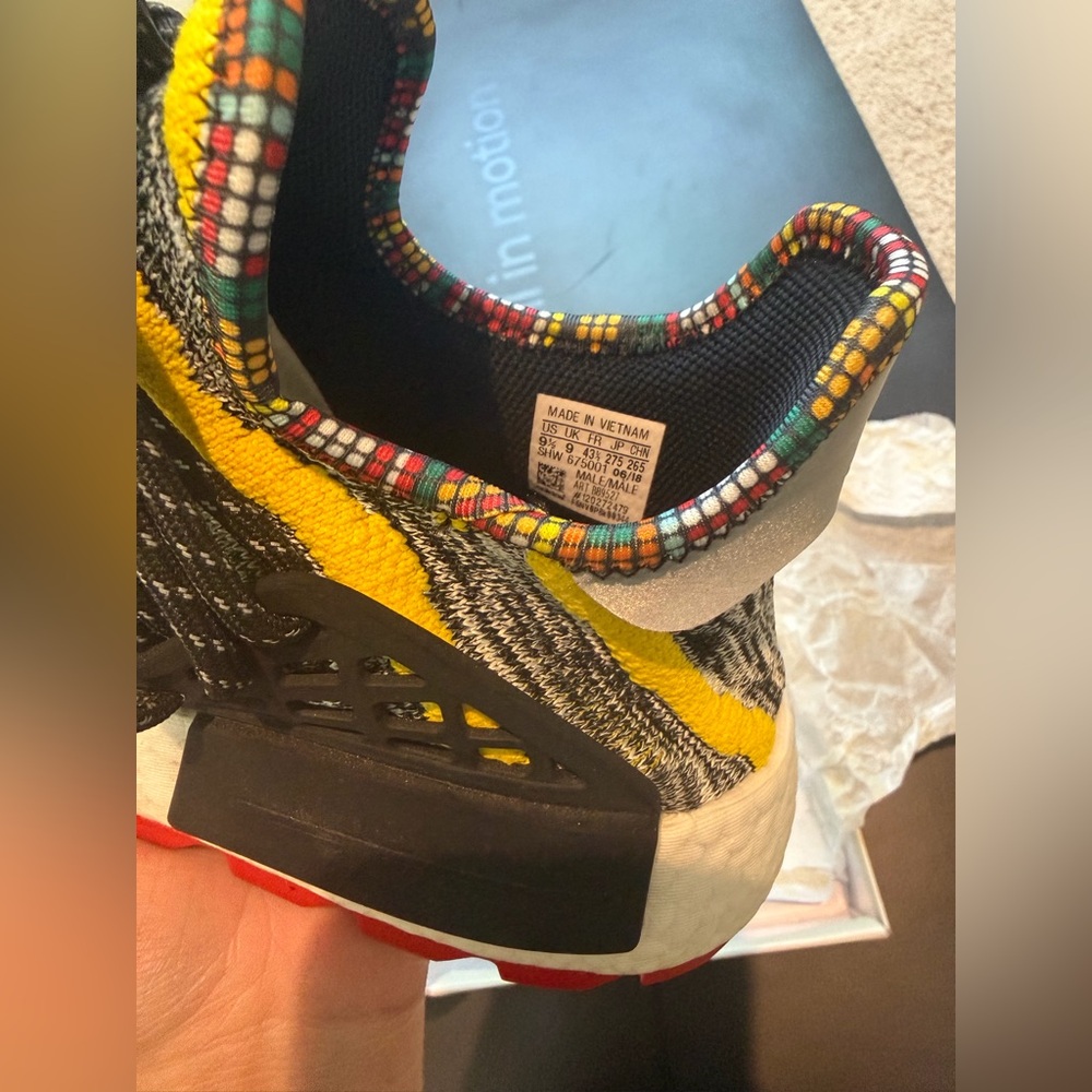 adidas NMD Human Race Trail x Pharrell Solar Pack 2018 -Size 9.5 - Picture 9 of 14